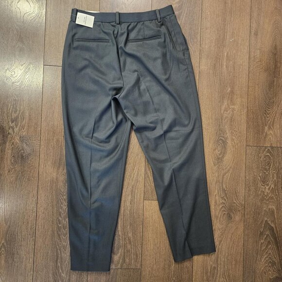 💫NWT Uniqlo Women's Dark Green EZY Tucked Ankle Length Trouser Pants Size M - Picture 4 of 15